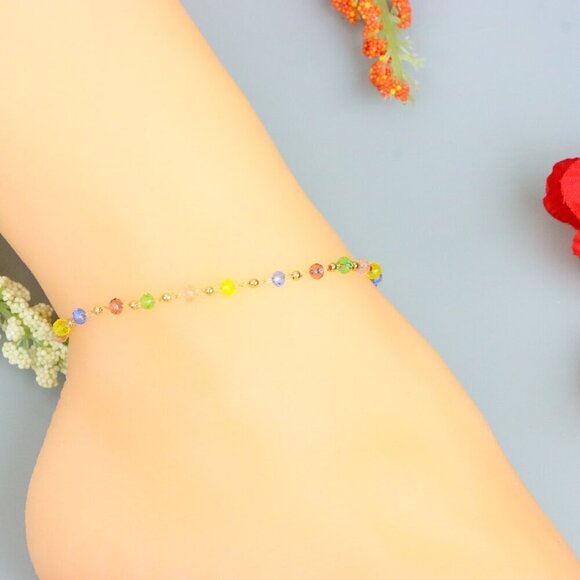 "Handmade Anklet – A Stylish Choice for Women, Thoughtful Gift Idea, EVCH1499 - Picture 2 of 10